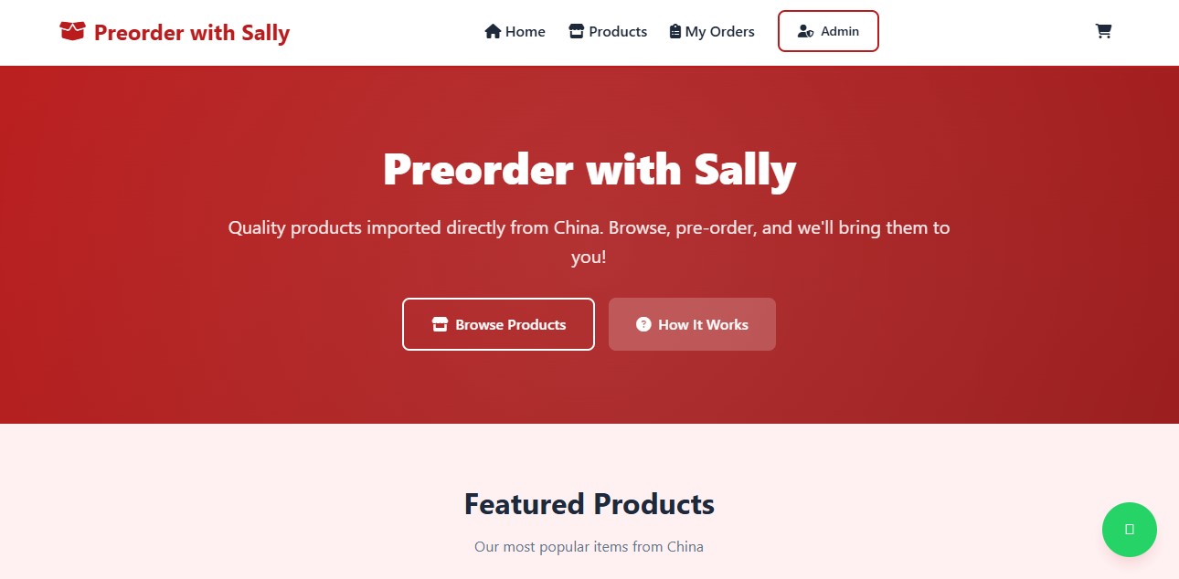 A Simple ecommerce website with admin dashboard